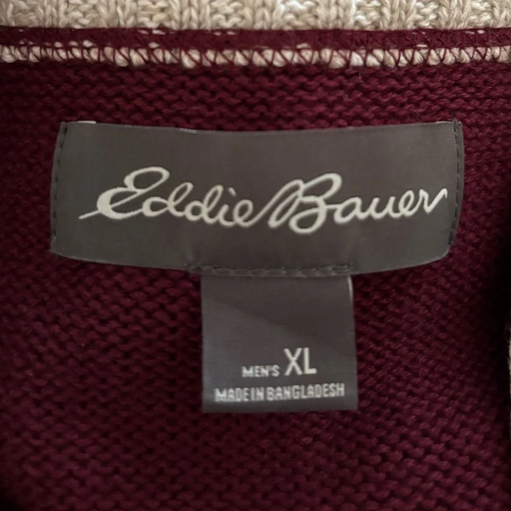 Eddie Bauer Men’s Quarter Zip Sweater